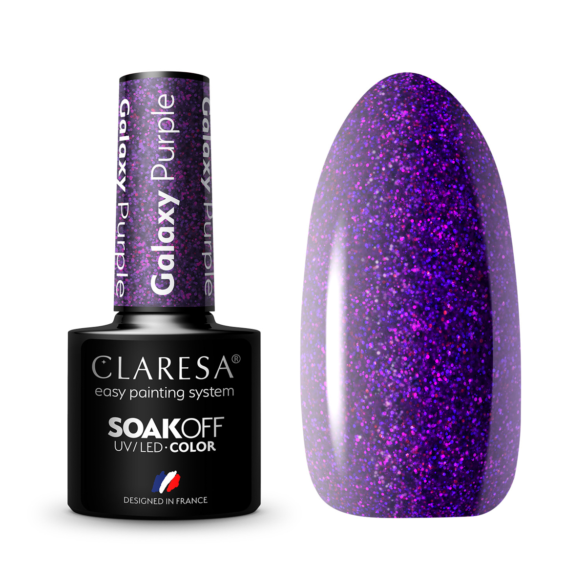 Гел лак Claresa Galaxy Purple,3,LilaCare Bulgaria