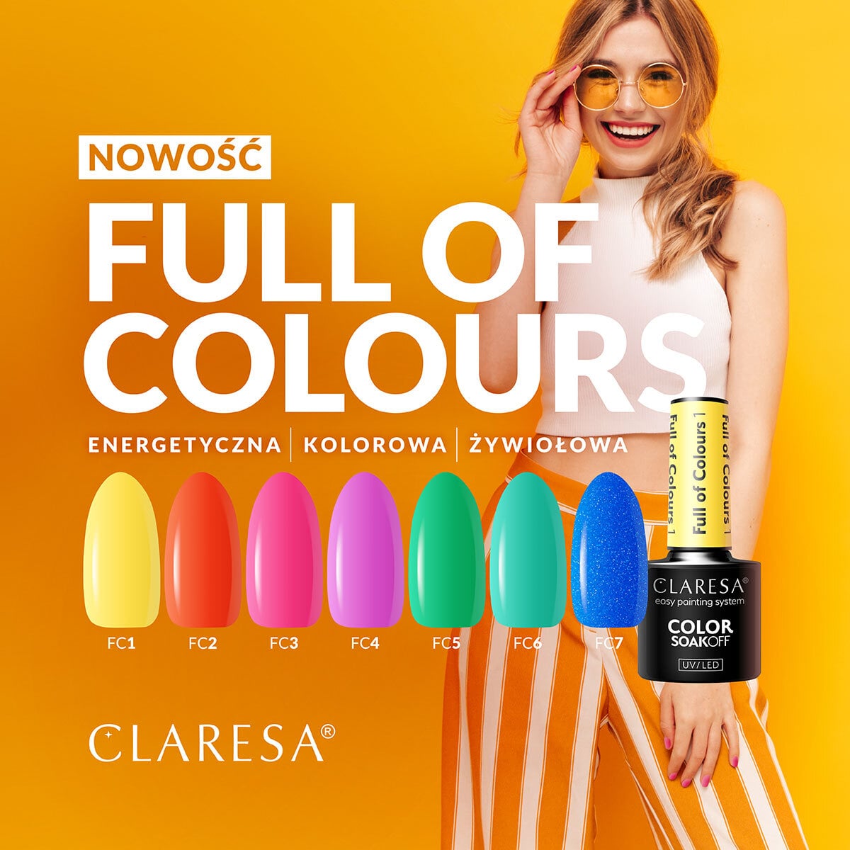 CLARESA Full of colours Hybrid Polish 3 -5g,2,LilaCare Bulgaria