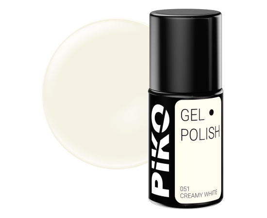 Гел лак за нокти Piko, 7 гр, 051 Creamy White,1,LilaCare Bulgaria