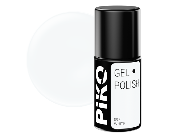 Гел лак за нокти Piko, 7 гр, 097 White,1,LilaCare Bulgaria