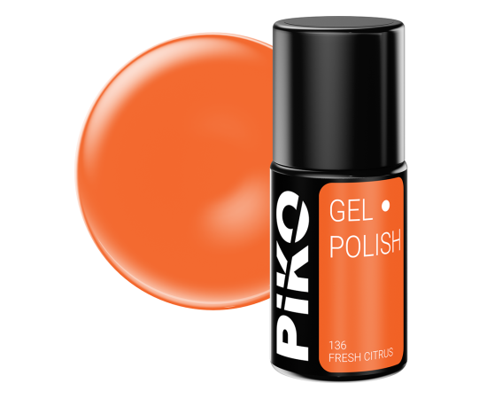 Гел лак за нокти Piko, 7 гр, 136 Fresh Citrus,1,LilaCare Bulgaria