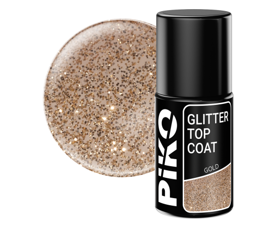 PIKO Glitter топ цвят Glitter Gold 7 мл,1,LilaCare Bulgaria