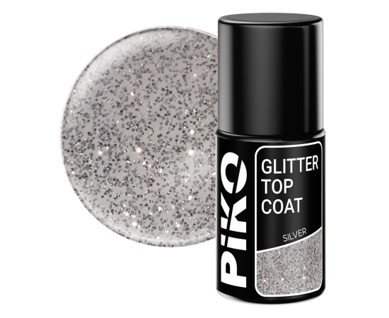 PIKO Glitter топ цвят Glitter Silver 7 мл,1,LilaCare Bulgaria