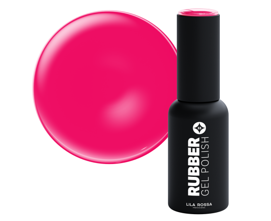 Lila Rossa Rubber гел лак 7 гр Hot Fuchsia,1,LilaCare Bulgaria