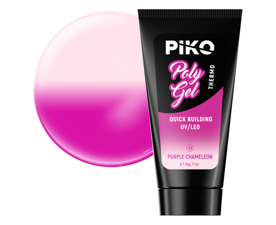 Полигел PIKO polygel color 30 гр 12 Purple Chameleon,1,LilaCare Bulgaria