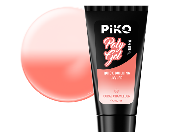 Полигел PIKO polygel color 30 гр 13 Corai Chameleon,1,LilaCare Bulgaria