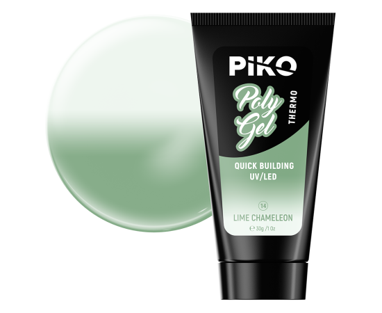 Полигел PIKO polygel color 30 гр 14 Lime Chameleon,1,LilaCare Bulgaria