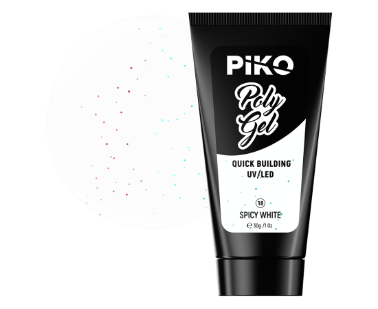 Полигел PIKO polygel color 30 гр 18 Spicy White,1,LilaCare Bulgaria