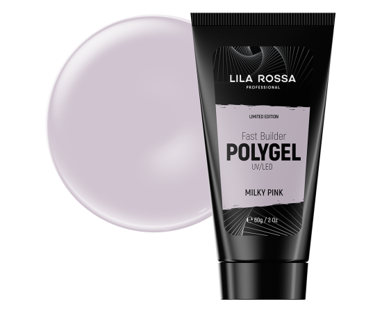 Lila Rossa премиум полигел 60 гр Milky Pink,1,LilaCare Bulgaria