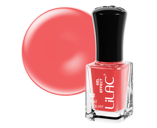 Lilac лак за нокти гел ефект 6 гр Deep Coral,1,LilaCare Bulgaria