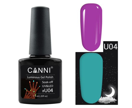 Гел лак CANNI Glow In The Dark 70701-U03,1,LilaCare Bulgaria