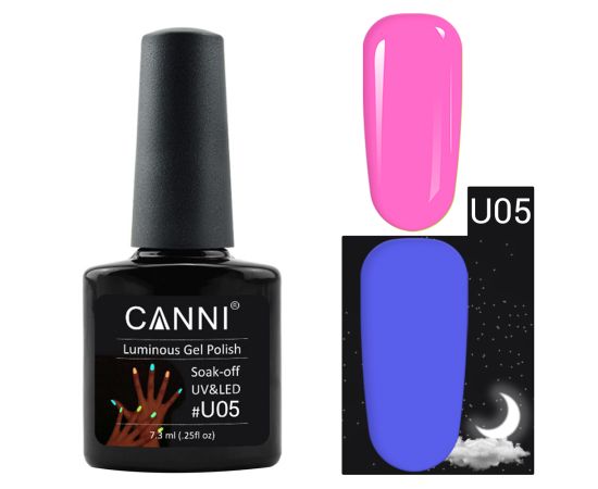 Гел лак CANNI Glow In The Dark 70701-U02,1,LilaCare Bulgaria