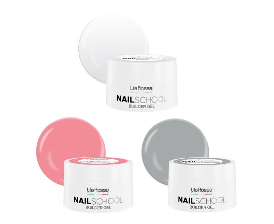 Комплект за изграждане на нокти с гел, Lila Rossa NailSchool с лампа sunone led uv + 36 цветни гела + ML804, комплект за маникюр,1,LilaCare Bulgaria