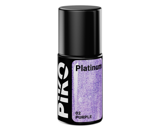 Гел лак за нокти Piko Platinum, Полупостоянен, 02 Purple, 7гр,1,LilaCare Bulgaria