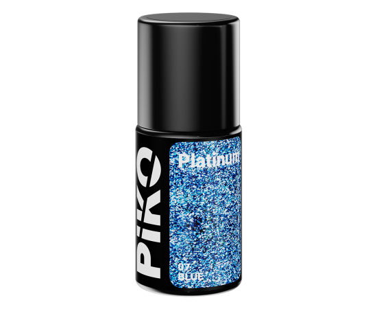 Гел лак за нокти Piko Platinum, Полупостоянен, 07 Blue, 7гр,1,LilaCare Bulgaria