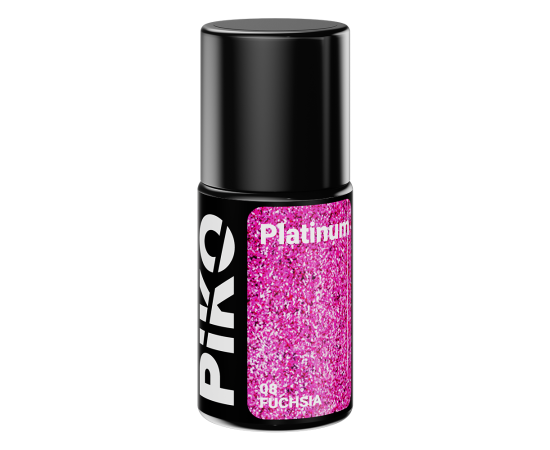 Гел лак за нокти Piko Platinum, Полупостоянен, 08 Fuchsia, 7гр,1,LilaCare Bulgaria