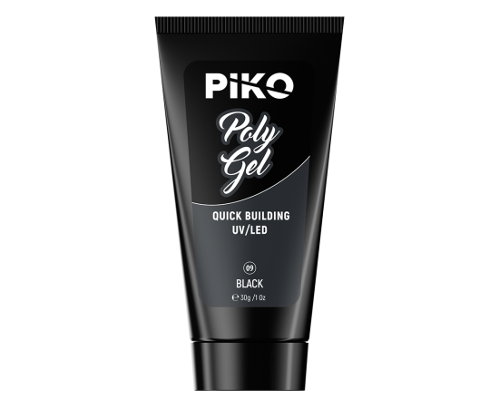 Полигел PIKO polygel color 30 гр 09 Black,2,LilaCare Bulgaria