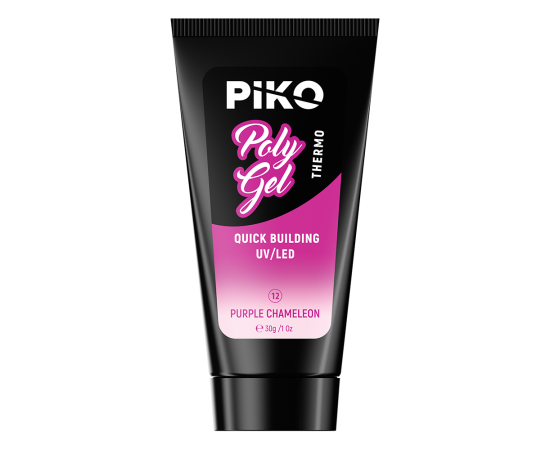 Полигел PIKO polygel color 30 гр 12 Purple Chameleon,2,LilaCare Bulgaria