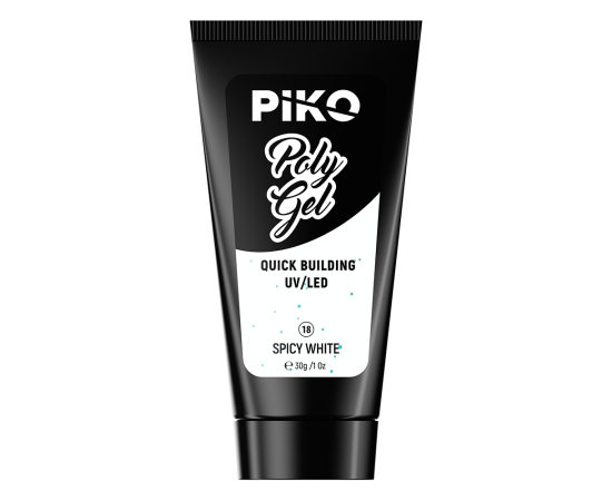 Полигел PIKO polygel color 30 гр 18 Spicy White,2,LilaCare Bulgaria