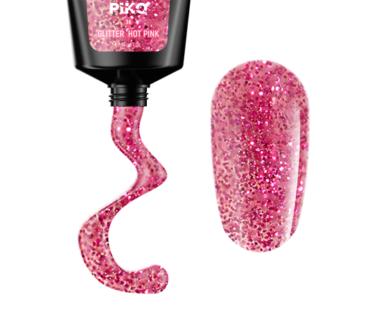 Полигел PIKO polygel color 30 гр 36 Glitter Hot Pink,1,LilaCare Bulgaria