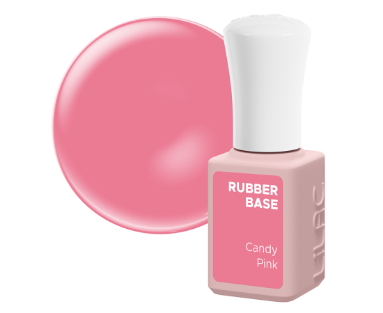 Гел лак Lilac Rubber Base Candy Pink,1,LilaCare Bulgaria