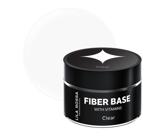 База Гел за нокти Lila Rossa Fiber Base c Vitamin Clear,1,LilaCare Bulgaria