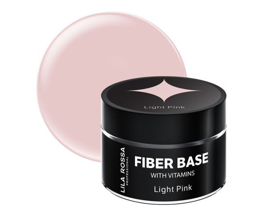 База Гел за нокти Lila Rossa Fiber Base c Vitamin Light Pink,1,LilaCare Bulgaria