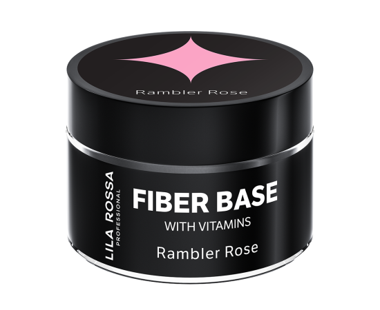 База Гел за нокти Lila Rossa Fiber Base c Vitamin Rambler Rose,1,LilaCare Bulgaria