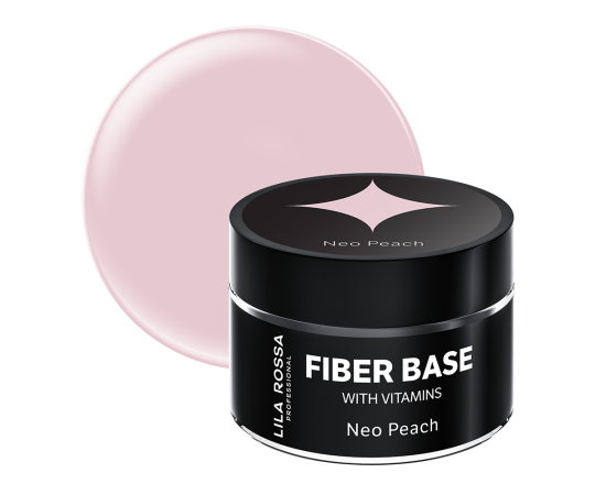 База Гел за нокти Lila Rossa Fiber Base c Vitamin Neo Peach,1,LilaCare Bulgaria