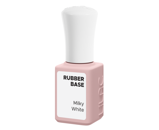 Гел лак Lilac Rubber Base Milky White,2,LilaCare Bulgaria