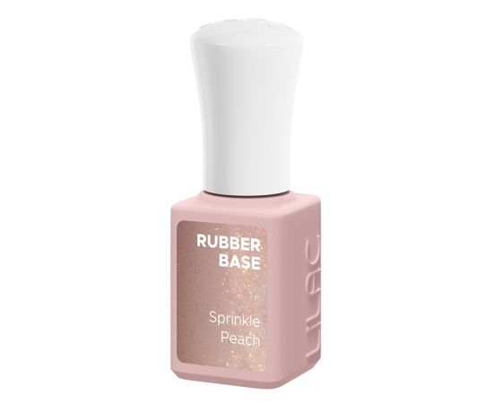 Гел лак Lilac Rubber Base Sprinkle Peach,2,LilaCare Bulgaria