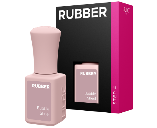 Гел лак Lilac Rubber Bubble Sheel,1,LilaCare Bulgaria