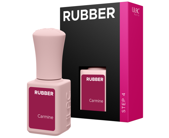 Гел лак Lilac Rubber Carmine,1,LilaCare Bulgaria