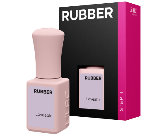 Гел лак Lilac Rubber Loveable,1,LilaCare Bulgaria