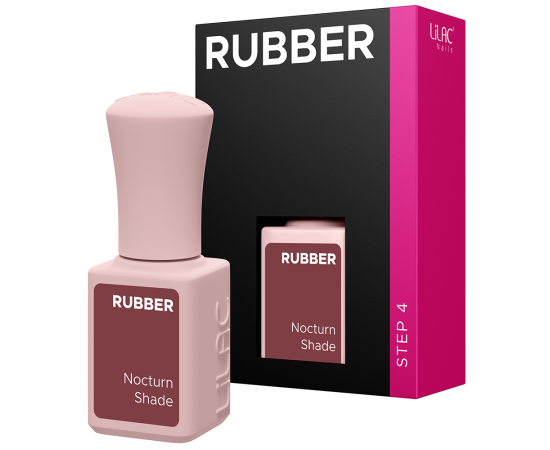 Гел лак Lilac Rubber Nocturn Shade,1,LilaCare Bulgaria