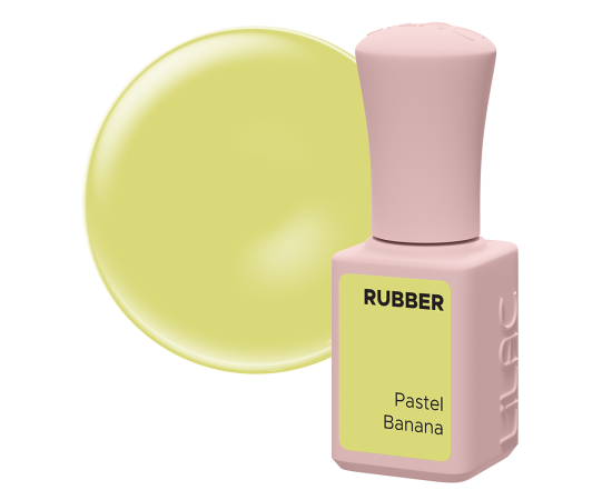 Гел лак Lilac Rubber Pastel Banana,1,LilaCare Bulgaria