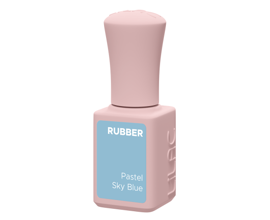 Гел лак Lilac Rubber Pastel Sky Blue,2,LilaCare Bulgaria