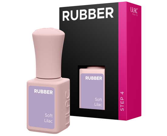 Гел лак Lilac Rubber Pastel Soft Lilac,1,LilaCare Bulgaria