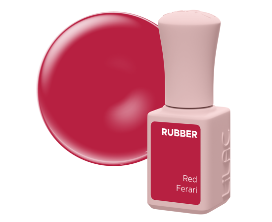 Гел лак Lilac Rubber Red Ferari,1,LilaCare Bulgaria