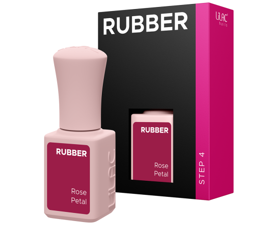 Гел лак Lilac Rubber Rose Petal,1,LilaCare Bulgaria