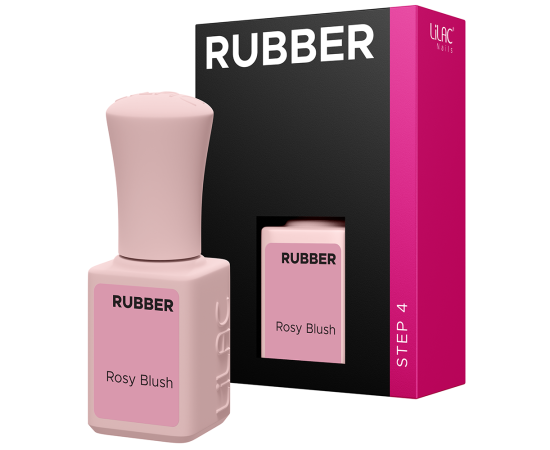 Гел лак Lilac Rubber Rosy Blush,1,LilaCare Bulgaria