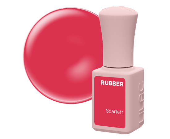 Гел лак Lilac Rubber Scarlett,1,LilaCare Bulgaria