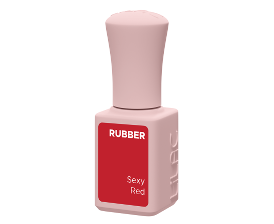 Гел лак Lilac Rubber Sexy Red,2,LilaCare Bulgaria