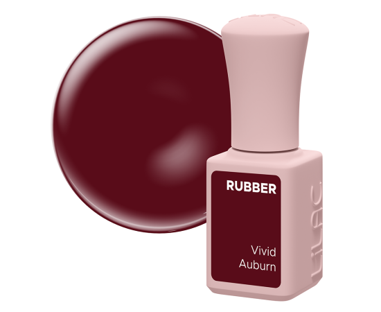 Гел лак Lilac Rubber Vivid Auburn,1,LilaCare Bulgaria