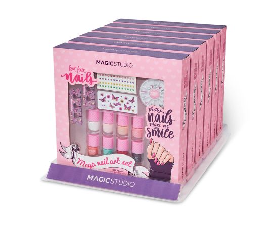 Подарък за жена MAGIC STUDIO PIN UP MEGA NAIL ART SET, комплект лак за нокти, подаръци за коледа, подаръци за рожден ден,2,LilaCare Bulgaria