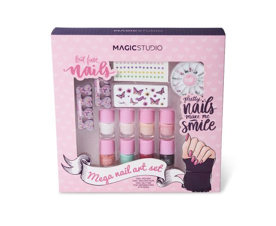 Подарък за жена MAGIC STUDIO PIN UP MEGA NAIL ART SET, комплект лак за нокти, подаръци за коледа, подаръци за рожден ден,1,LilaCare Bulgaria