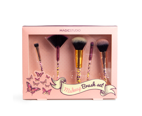 Подарък за жена MAGIC STUDIO PIN UP MAKEUP BRUSH SET, комплект четки за грим, подаръци за коледа, подаръци за рожден ден,1,LilaCare Bulgaria