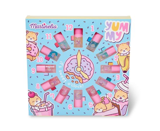 Детски комплект за маникюр за момиче MARTINELIA YUMMY CLOCK NAIL POLISH BEAUTY SET, подарък за момиче, подаръци за коледа, подаръци за рожден ден,1,LilaCare Bulgaria