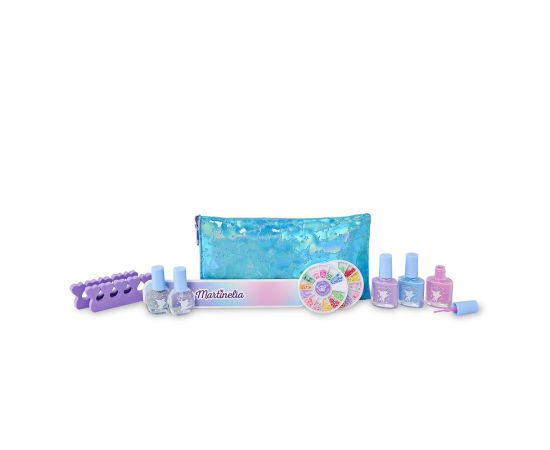 Детски комплект за маникюр за момиче MARTINELIA GALAXY DREAMS NAIL SET& COSMETIC BAG, подарък за момиче, подаръци за коледа, подаръци за рожден ден,1,LilaCare Bulgaria