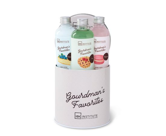 Подарък за жена IDC INSTITUTE GOURMAND'S FAVORITES 3 PCS TIN BOX, комплект за грижа, подаръци за коледа, подаръци за рожден ден,1,LilaCare Bulgaria